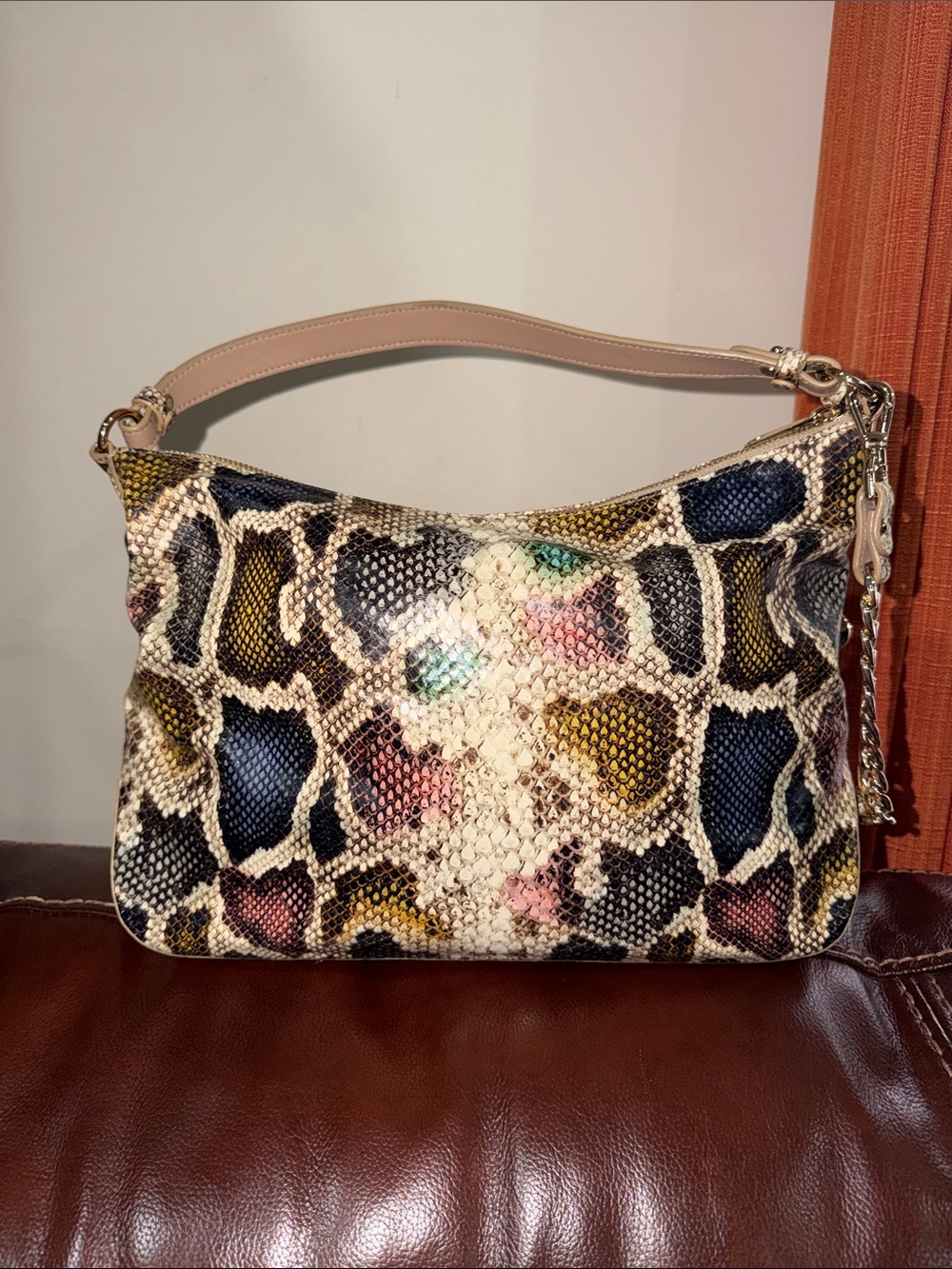 ‼️Brahmin Heather Multi Caloosa Shoulder Bag Crossbosy Bag - Picture 4 of 12
